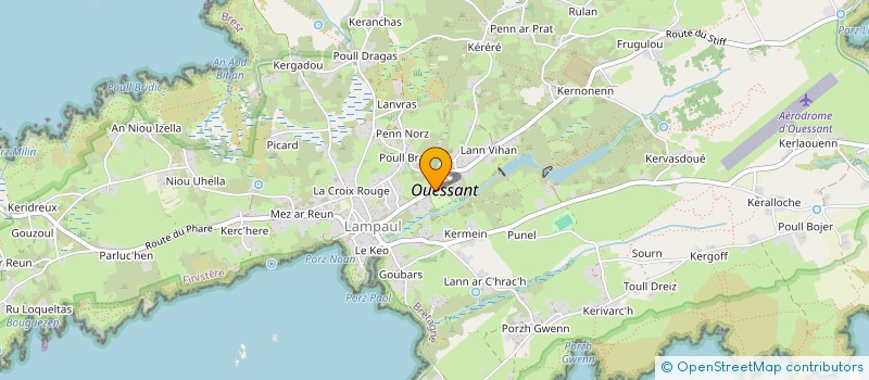 localisation de l'entreprise INDIVISION PROUFF  OUESSANT