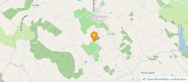 localisation de l'entreprise INDIVISION PROUZET GILLES ET FAUGERE CELINE  LAUZUN