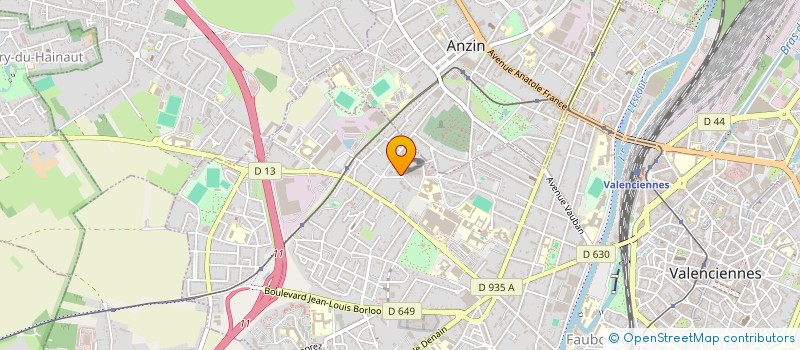 localisation de l'entreprise INDIVISION PRUVOST WARTELLE  VALENCIENNES