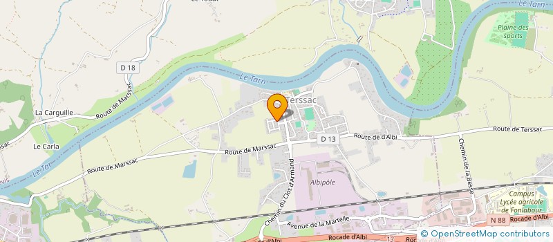 localisation de l'entreprise INDIVISION PUECH  TERSSAC