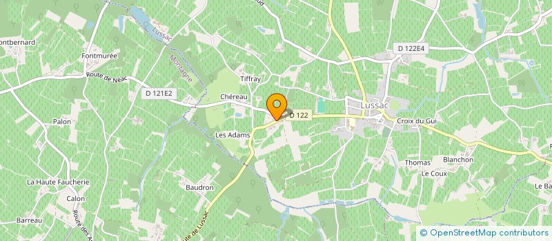localisation de l'entreprise INDIVISION PUICERCUS à LUSSAC