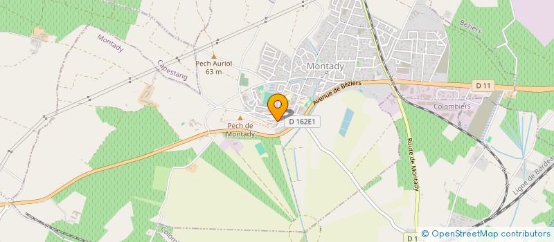 localisation de l'entreprise INDIVISION PUJOL  MONTADY