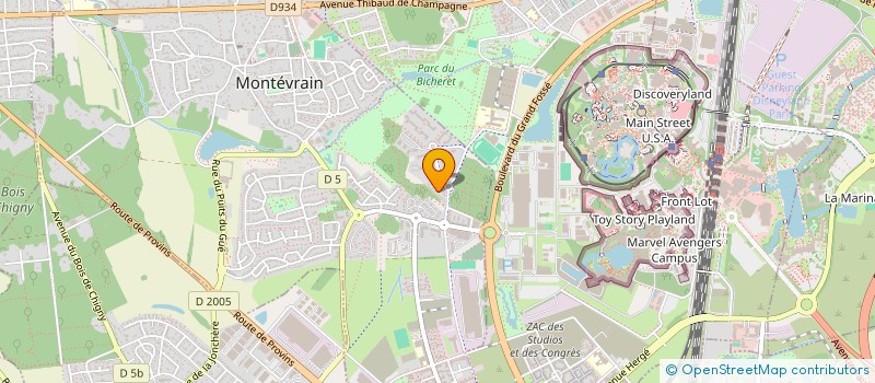 localisation de l'entreprise INDIVISION QU'HEN HARLE  MONTEVRAIN