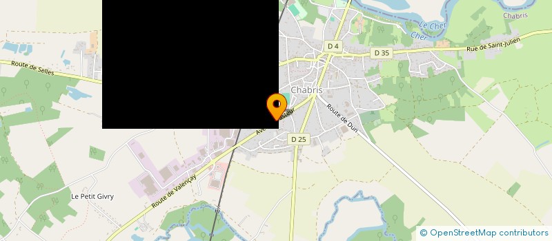 localisation de l'entreprise INDIVISION QUENARD à CHABRIS