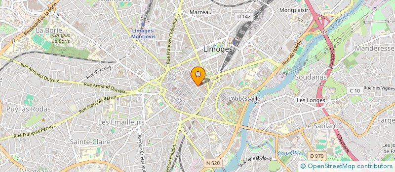 localisation de l'entreprise INDIVISION QUESTIER / CAUWEL à LIMOGES