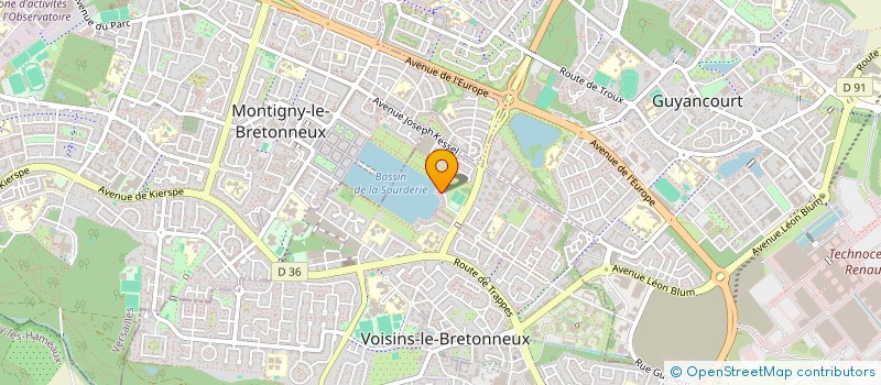 localisation de l'entreprise INDIVISION QUEVREUX VALENTIN ET COUTAND MALIA  VOISINS-LE-BRETONNEUX