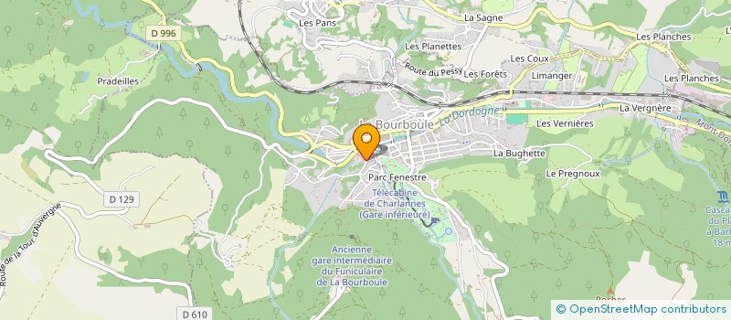 localisation de l'entreprise INDIVISION QUINSAT  LA BOURBOULE