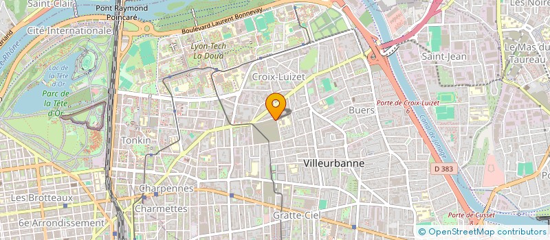 localisation de l'entreprise INDIVISION RABOT-LABIADH  VILLEURBANNE