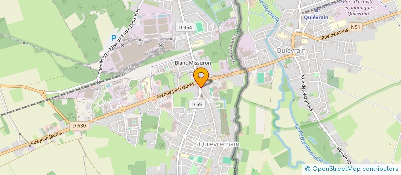 localisation de l'entreprise INDIVISION RACHID MOUMEN ET CHRISTELLE MANCINONE  QUIEVRECHAIN