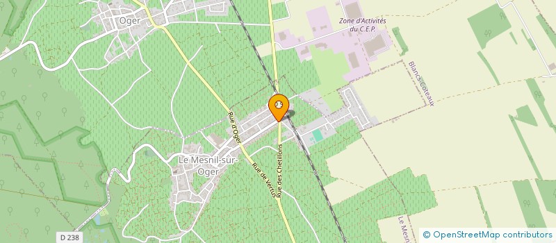 localisation de l'entreprise INDIVISION RADET JACQUELINE  LE MESNIL-SUR-OGER