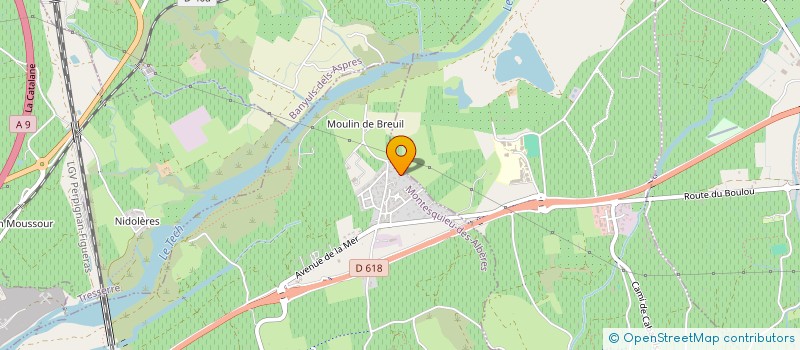 localisation de l'entreprise INDIVISION RAETZ-DOS SANTOS LMNP  MONTESQUIEU-DES-ALBERES