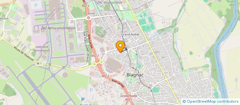 localisation de l'entreprise INDIVISION RAFFARIN LAFFORGUE à BLAGNAC