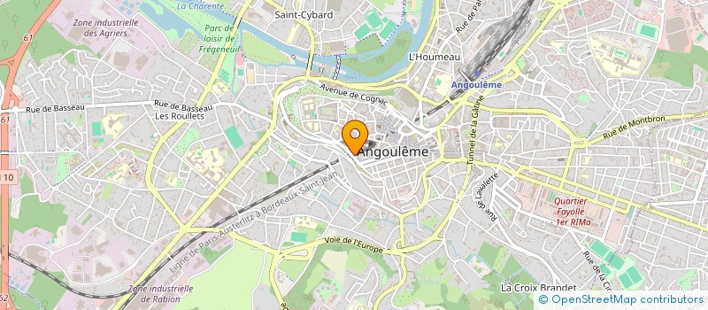 localisation de l'entreprise INDIVISION RAFFIER PHILIBERT à ANGOULEME