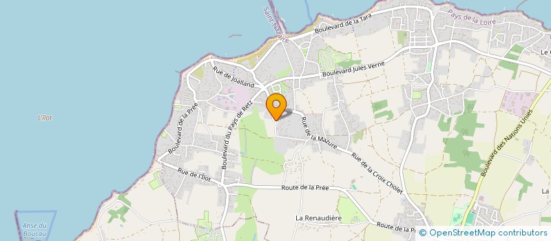 localisation de l'entreprise INDIVISION RAGOT à LA PLAINE-SUR-MER