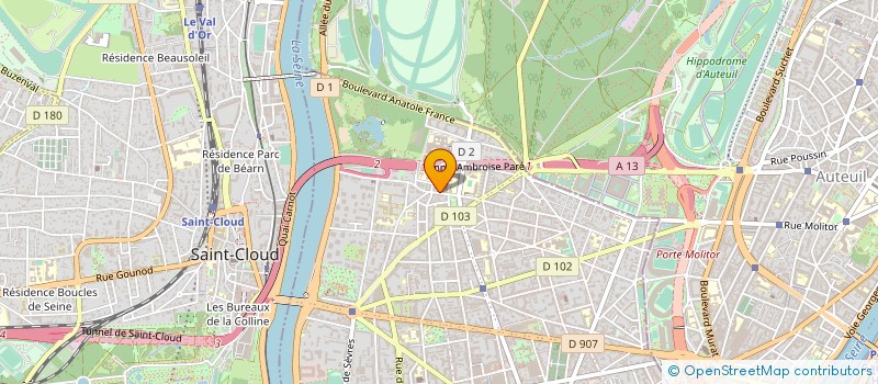 localisation de l'entreprise INDIVISION RAHEB LOPES PIRES RICARDO ET CHAMSIA à BOULOGNE-BILLANCOURT