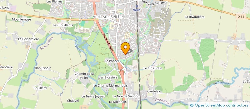 localisation de l'entreprise INDIVISION RAIMBAU GAUTIER  VERN-SUR-SEICHE