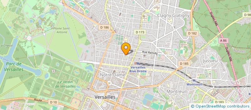 localisation de l'entreprise INDIVISION RAMANANTSOAVINA LANDREAU à VERSAILLES