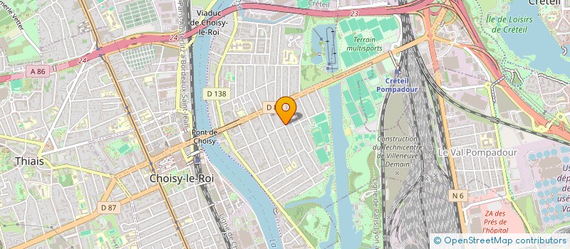 localisation de l'entreprise INDIVISION RAMEAU PASQUIN SIDIBE  CHOISY-LE-ROI