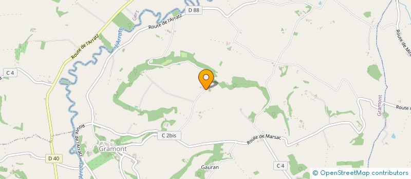 localisation de l'entreprise INDIVISION RAMIREZ MAURICE  GRAMONT