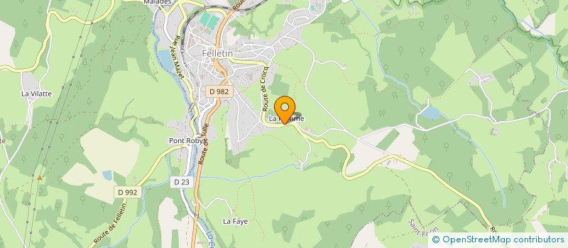 localisation de l'entreprise INDIVISION RAMPIGNON à FELLETIN