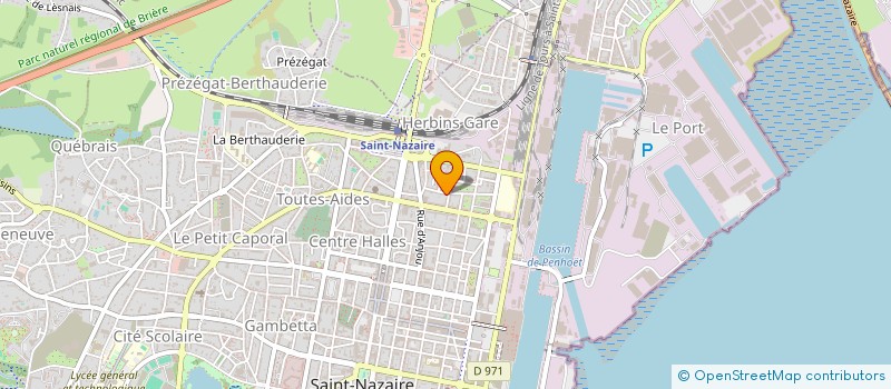 localisation de l'entreprise INDIVISION RAOULT BENOIT ET MONTUORI LEA  SAINT-NAZAIRE