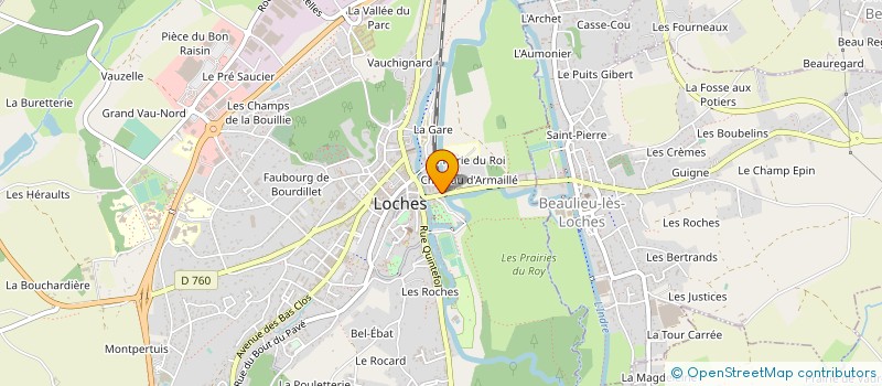 localisation de l'entreprise INDIVISION RAPENEAU DUVOIX MOTTET  LOCHES