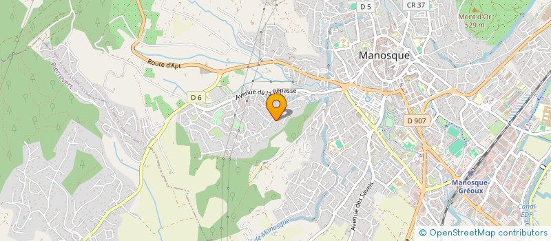 localisation de l'entreprise INDIVISION RAST  MANOSQUE