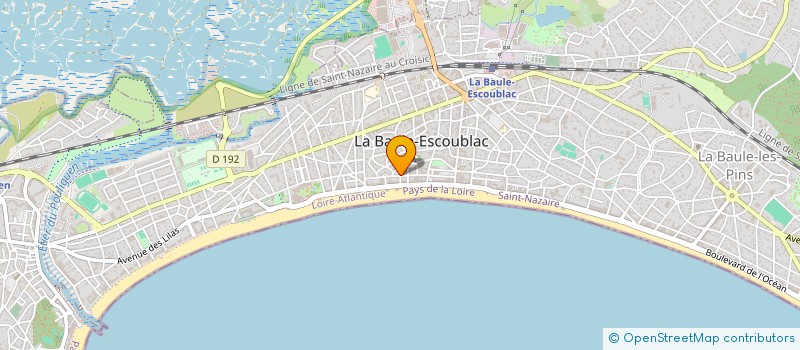 localisation de l'entreprise INDIVISION RAULT EMMANUEL ET RAULT STEPHANIE à LA BAULE-ESCOUBLAC