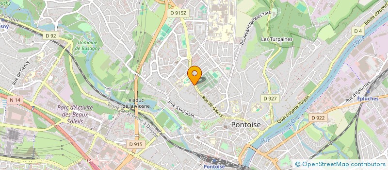 localisation de l'entreprise INDIVISION RAVOISIER DUMONT  PONTOISE