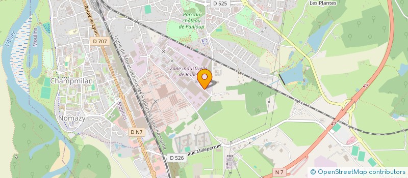 localisation de l'entreprise INDIVISION RAYNAUD FRERES  YZEURE