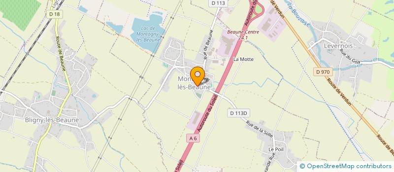 localisation de l'entreprise INDIVISION REBILLARD ANNE SOPHIE-LAIRE PATRICK  MONTAGNY-LES-BEAUNE