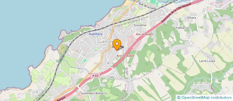 localisation de l'entreprise INDIVISION RECALDE MARTINEZ  GUETHARY