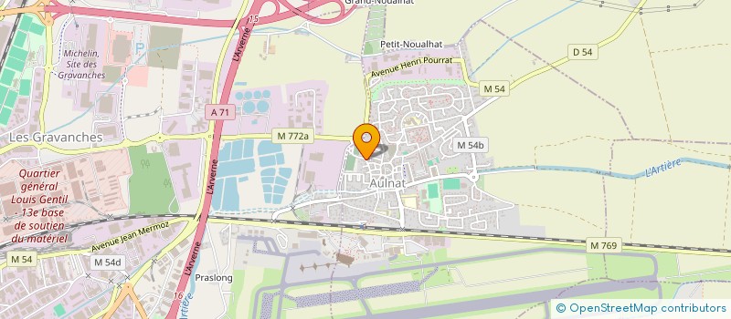 localisation de l'entreprise INDIVISION RECCHIA THIERRY ET FLORENCE  AULNAT