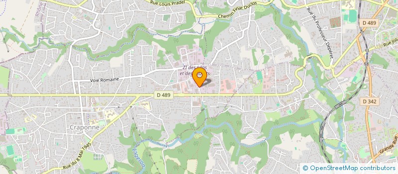 localisation de l'entreprise INDIVISION RECOLIN BLARDON PAUL & ROBERT  CRAPONNE