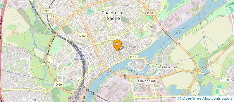 localisation de l'entreprise INDIVISION REGNAULT DE CHALENDAR  CHALON-SUR-SAONE