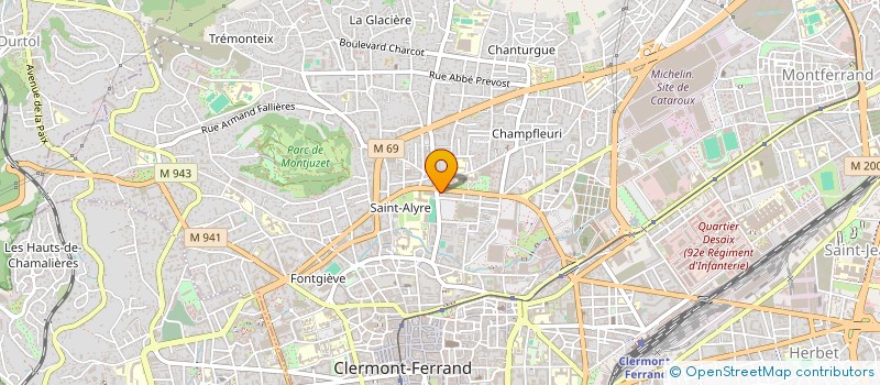 localisation de l'entreprise INDIVISION REGNAULT DE MONTGON  CLERMONT-FERRAND