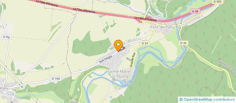 localisation de l'entreprise INDIVISION REGNET CHAPUIS  SAINTE-MARIE-SUR-OUCHE