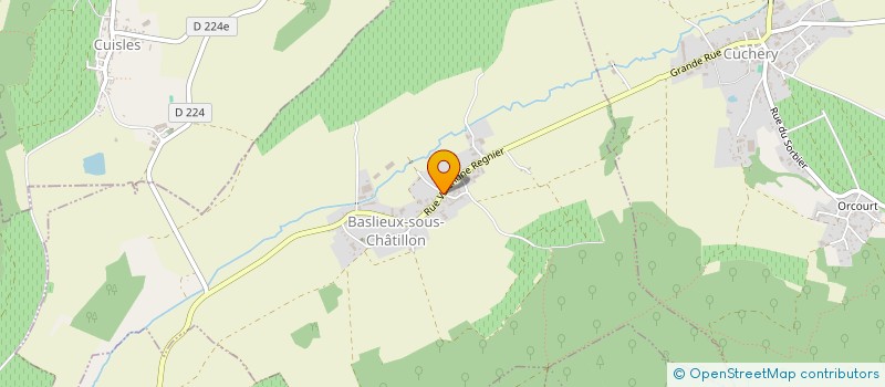 localisation de l'entreprise INDIVISION REGNIER  BASLIEUX-SOUS-CHATILLON