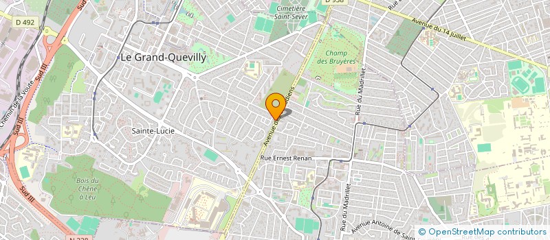 localisation de l'entreprise INDIVISION REGNIER  LE GRAND-QUEVILLY