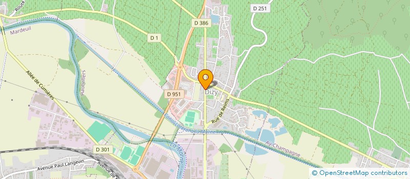 localisation de l'entreprise INDIVISION REGNIER FRANCELINE  DIZY