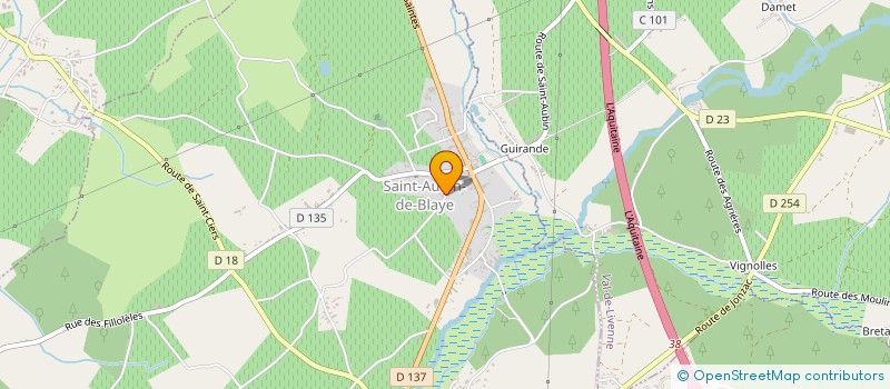 localisation de l'entreprise INDIVISION REGOUR  SAINT-AUBIN-DE-BLAYE