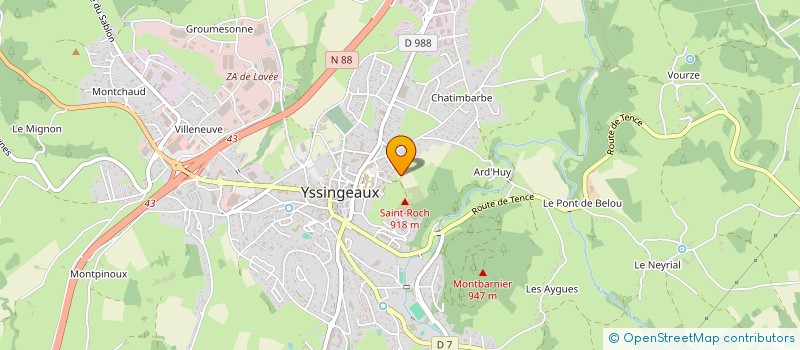 localisation de l'entreprise INDIVISION REICHE  YSSINGEAUX