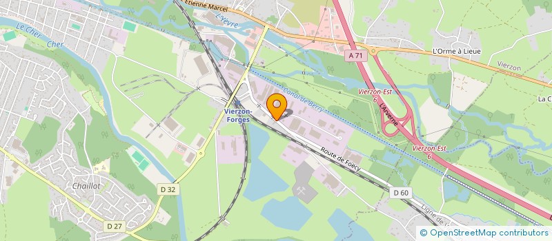 localisation de l'entreprise INDIVISION RENARD FERNAND ET GABRIEL  VIERZON