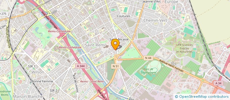 localisation de l'entreprise INDIVISION RENARD-SCHENTEN à REIMS