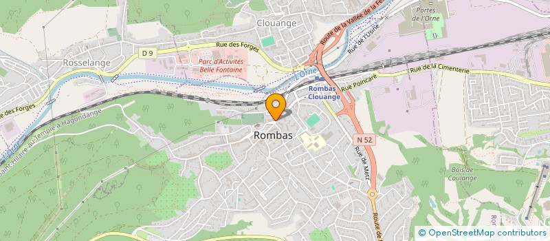 localisation de l'entreprise INDIVISION RENAUD  ROMBAS