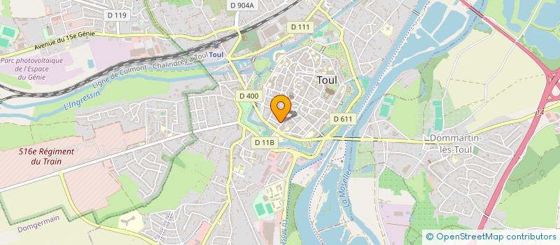 localisation de l'entreprise INDIVISION RENE ET EDWIGE MATHIOT  TOUL