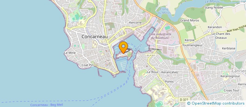 localisation de l'entreprise INDIVISION RENOU NEBESNY  CONCARNEAU