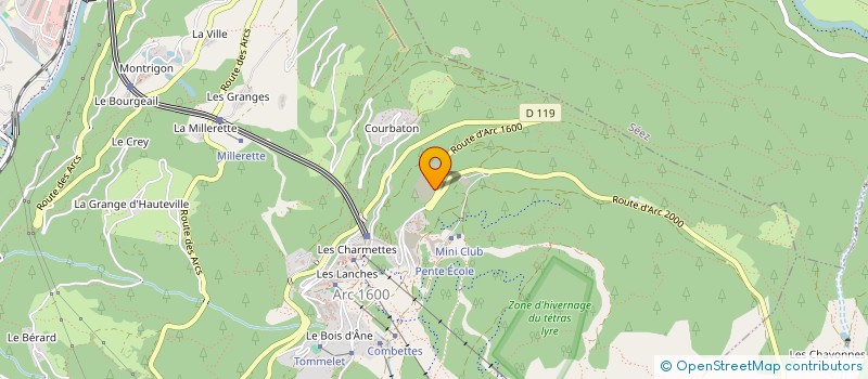 localisation de l'entreprise INDIVISION REPOLT / DENIEL  BOURG-SAINT-MAURICE