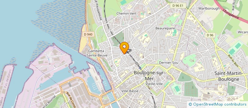 localisation de l'entreprise INDIVISION RETAUX DUFRENNE à BOULOGNE-SUR-MER