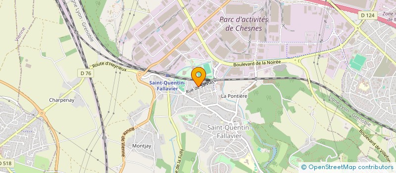 localisation de l'entreprise INDIVISION REVEL  SAINT-QUENTIN-FALLAVIER